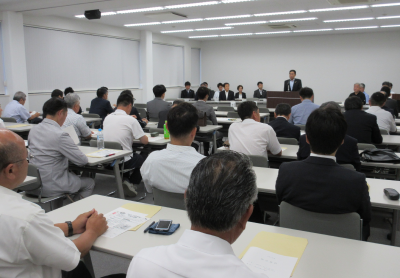 東松山市商工会青年部OB会通常総会の画像です。