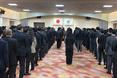 年末における市長挨拶の画像です。