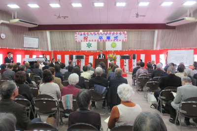 きらめき市民大学　卒業式の画像です。