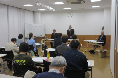 東松山市バドミントン連盟 総会の画像です。