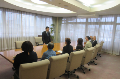  民生委員・児童委員　委嘱状伝達式の画像です。