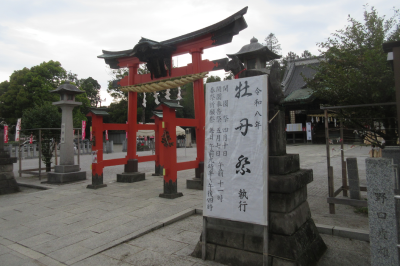 箭弓稲荷神社　牡丹園開園祭の画像です。