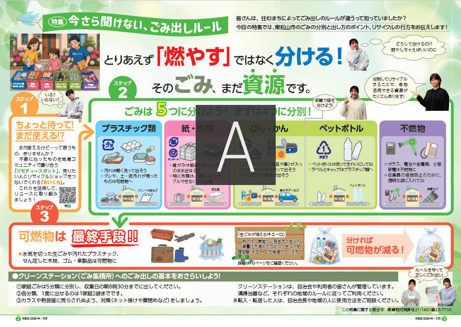 広報ひがしまつやま特集