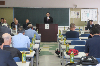 東松山市自治会連合会松山支部総会の画像です。