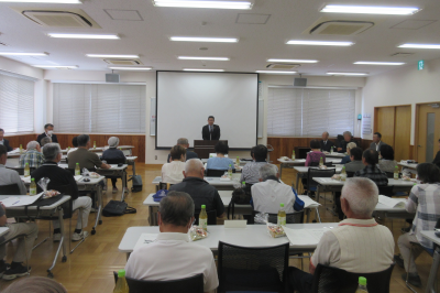 唐子地区シニアクラブ連合会総会の画像です。