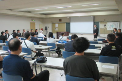 東松山市バスケットボール連盟総会・懇親会の画像です。