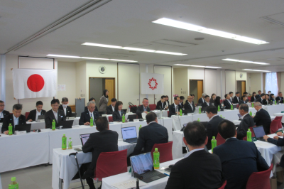 埼玉県市長会 県との市長会議の画像です。