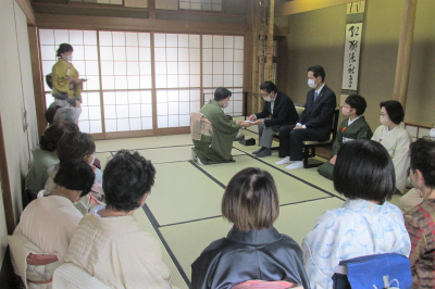 東松山茶華道連盟第63回お茶会の画像です。