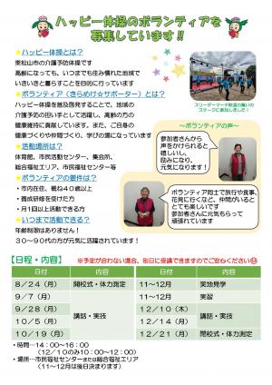 きらめけサポータ募集チラシ(裏面)