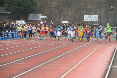 東松山市スポーツ少年団駅伝競走大会の画像です。