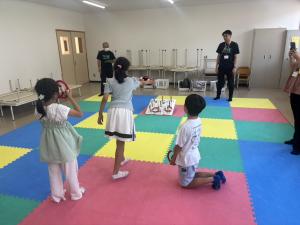 輪投げ中