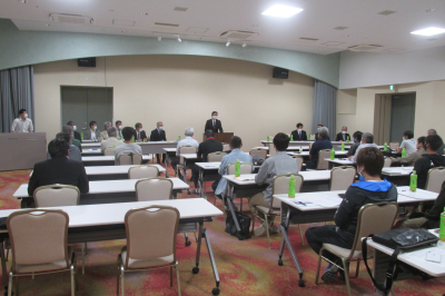 東松山市サッカー協会総会の画像です。