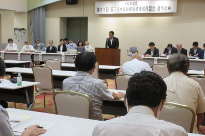 新江川水系改修促進期成同盟会役員会・通常総会の画像です。