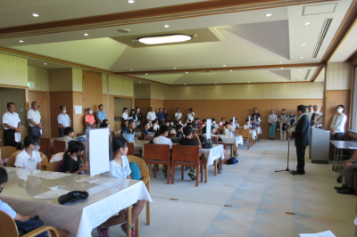 第18回東松山市ジュニアゴルフ体験教室開会式の画像です。