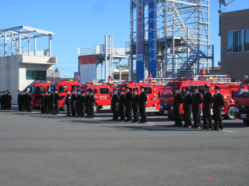 東松山消防団消防特別点検の画像です。