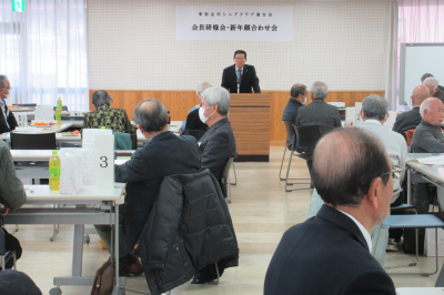 東松山市シニアクラブ連合会新年顔合わせ会の画像です。