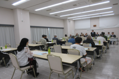 東松山市自衛隊家族会定期総会の画像です。