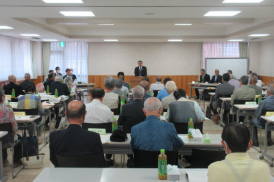 東松山市シニアクラブ連合会総会の画像です。