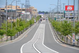 2014年のあずま町周辺道路の様子