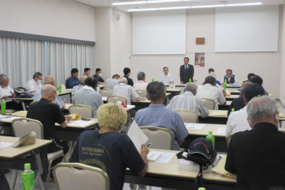 東松山夏まつり全体会議の画像です。