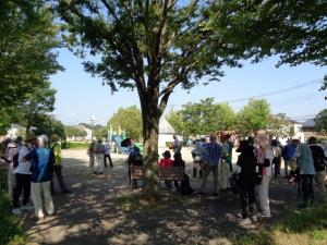 山崎町児童公園で一休み