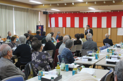 若松町シニアクラブ喜楽会長寿祝いの会の画像です。