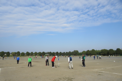 第11回東松山市シニアクラブ連合会グラウンドゴルフ大会の画像です。