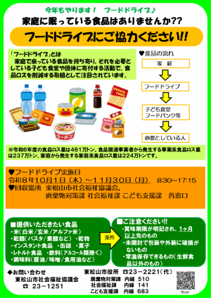 フードドライブチラシ